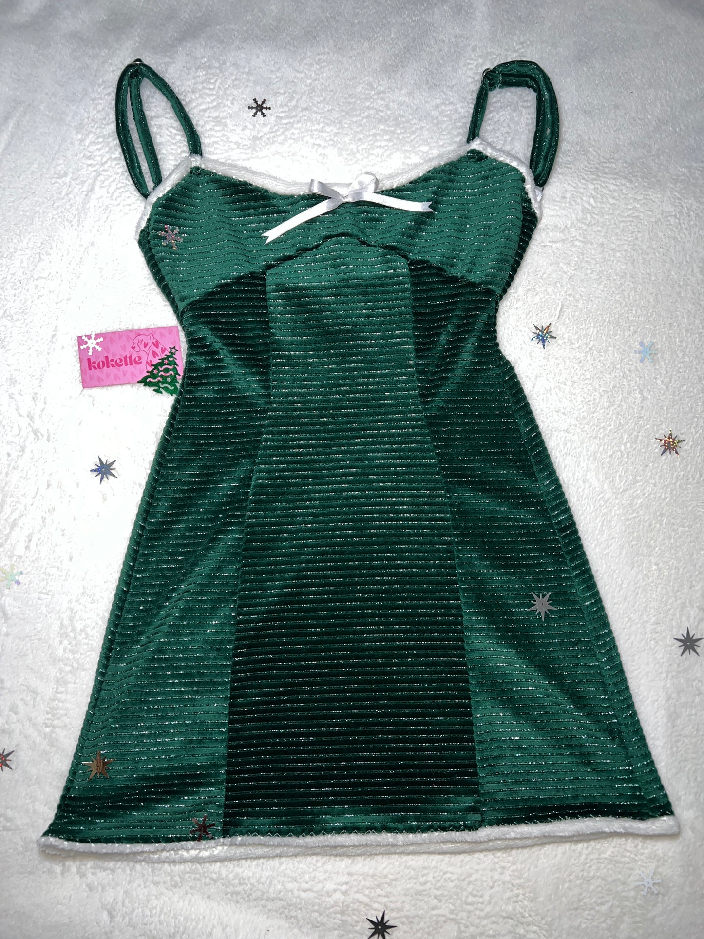 Santa’s Helper Velvet Dress